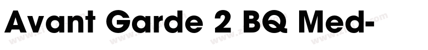 Avant Garde 2 BQ Med字体转换